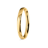 LILY | Classic Quarter Domed Ring in Yellow Gold