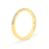 ADRIANA | French Pavé Diamond Ring in Yellow Gold (0.19ct tw.)