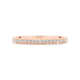 ADRIANA | French Pavé Diamond Ring in Rose Gold (0.42ct tw.)