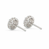 ALICE | Round-Brilliant Cut Diamond Halo Studs in White Gold (1.35ct tw.)
