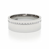 ANTHONY | Channel Set Flat Profile Ring in Platinum (0.69ct tw.)