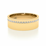 ANTHONY | Channel Set Flat Profile Ring in Yellow Gold (0.69ct tw.)