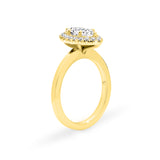ARI | Scalloped Pavé Marquise Diamond Ring in Yellow Gold