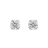 ASHER | Round Brilliant Diamond Studs in White Gold (0.60ct - 1.00ct tw.)