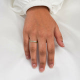 AURORA | Double Base Shared Prong Round Diamond Ring in Yellow Gold (0.28ct - 0.44ct tw.)