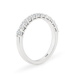 AURORA | Double Base Shared Prong Round Diamond Ring in Platinum (0.28ct - 0.44ct tw.)