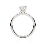 AZRA | Classic Solitaire Round Brilliant Diamond Ring in White Gold