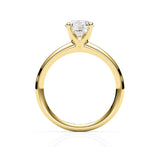 AZRA | Classic Solitaire Round Brilliant Diamond Ring in Yellow Gold