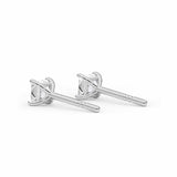 BELLA | Princess Cut Diamond Studs in White Gold (0.50ct tw.)
