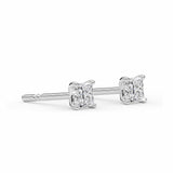 BELLA | Princess Cut Diamond Studs in White Gold (0.50ct tw.)