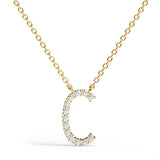 PENELOPE | Diamond Letter Pendant in 18ct Yellow Gold (A-Z)