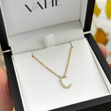 "C" Initial Pendant in Yellow Gold (0.19ct tw.)