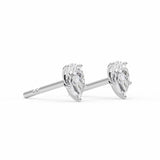 CLARA | Pear Shape Diamond Studs in White Gold (0.80ct tw.)