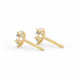 CLARA | Pear Shape Diamond Studs in Yellow Gold (0.80ct tw.)