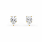 CLARA | Pear Shape Diamond Studs in Yellow Gold (0.80ct tw.)