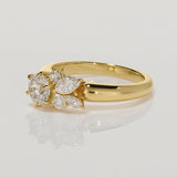 CUSTOM | Asymmetrical Ring in 18ct Yellow Gold