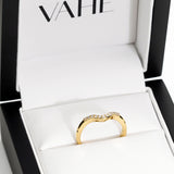 CUSTOM | Cross and Leaf Pattern Ring & CUSTOM | Contoured Pavé Ring