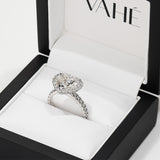 CUSTOM | Heart Shape Diamond Halo in 18ct White Gold