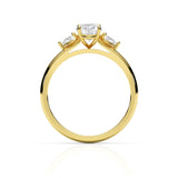 CUSTOM | Oval & Pear Shape Diamond Ring in 18ct Yellow Gold