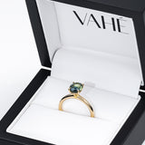 CUSTOM | Parti Sapphire Solitaire in 18ct Yellow Gold