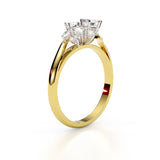 CUSTOM | Round & Marquise Diamond Cluster in 18ct Yellow & White Gold