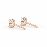 DAKOTA | Oval Shape Diamond Studs in Rose Gold (0.60ct tw.)