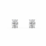 DAKOTA | Oval Shape Diamond Studs in White Gold (0.60ct tw.)