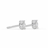 DAKOTA | Oval Shape Diamond Studs in White Gold (0.60ct tw.)
