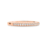 DESTINY | Delicate "V" Split Diamond Ring in Rose Gold (0.19ct tw.)