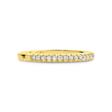 DESTINY | Delicate "V" Split Diamond Ring in Yellow Gold (0.19ct tw.)