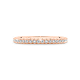 DESTINY | Delicate "V" Split Diamond Ring in Rose Gold (0.42ct tw.)