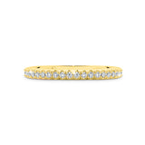 DESTINY | Delicate "V" Split Diamond Ring in Yellow Gold (0.42ct tw.)