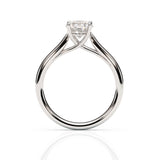 DIANA | Cathedral Solitaire Round Brilliant Diamond Ring in White Gold