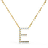 PENELOPE | Diamond Letter Pendant in 18ct Yellow Gold (A-Z)