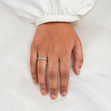 ELLA | Channel Set Diamond Ring in Platinum (0.25ct tw.)