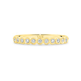 ELORA | Bezel Set Diamond Ring in Yellow Gold (0.22ct tw.)