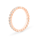 ELORA | Bezel Set Diamond Ring in Rose Gold (0.48ct tw.)