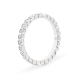 ELORA | Bezel Set Diamond Ring in White Gold (0.48ct tw.)