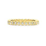 ELORA | Bezel Set Diamond Ring in Yellow Gold (0.48ct tw.)