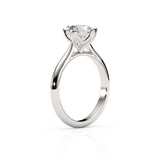 FLEUR | Tulip Solitaire Round Brilliant Diamond Ring in White Gold