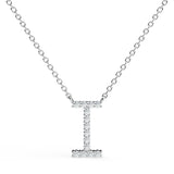 PENELOPE | Diamond Letter Pendant in 18ct White Gold (A-Z)