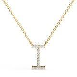 PENELOPE | Diamond Letter Pendant in 18ct Yellow Gold (A-Z)