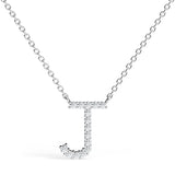 PENELOPE | Diamond Letter Pendant in 18ct White Gold (A-Z)