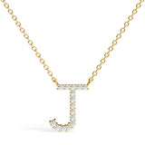 PENELOPE | Diamond Letter Pendant in 18ct Yellow Gold (A-Z)