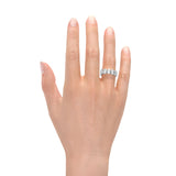 JORJIA | Bezel 5 Stone Oval Shape Diamond Ring in Platinum (1.50ct tw.)