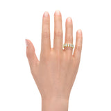 JORJIA | Bezel 5 Stone Oval Shape Diamond Ring in Yellow Gold (1.50ct tw.)