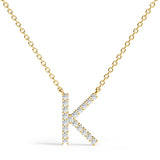 PENELOPE | Diamond Letter Pendant in 18ct Yellow Gold (A-Z)