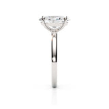 KAYLA | Classic Solitaire Oval Shape Diamond Ring in White Gold