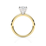 KAYLA | Classic Solitaire Oval Shape Diamond Ring in Yellow & White Gold