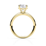 KAYLA | Bold Solitaire Oval Shape Diamond Ring in Yellow Gold
